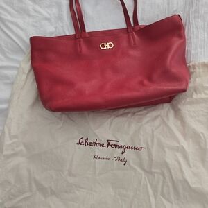 Salvatore Ferragamo Bold Red Tote